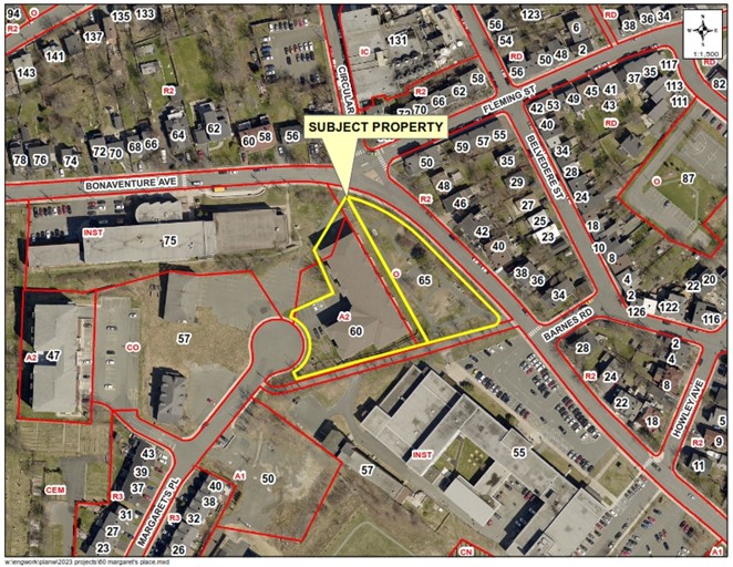 map of 60 Margarets Place/65 Bonaventure Avenue, re: Community Garden