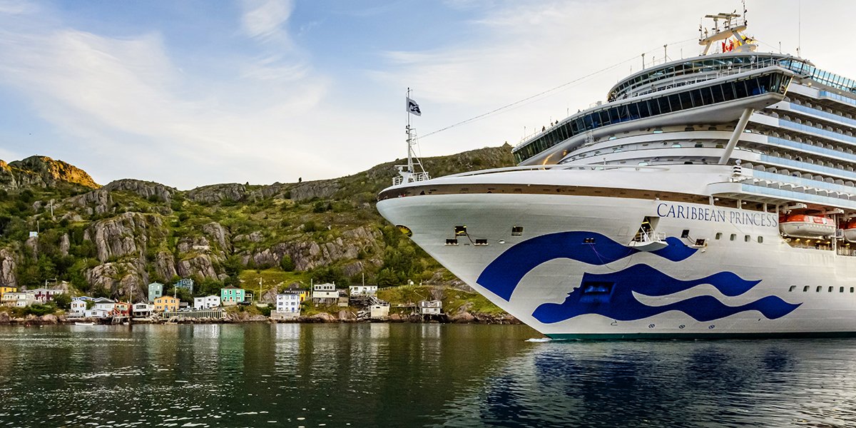 Image of a cruise ship in St. John's Harbour