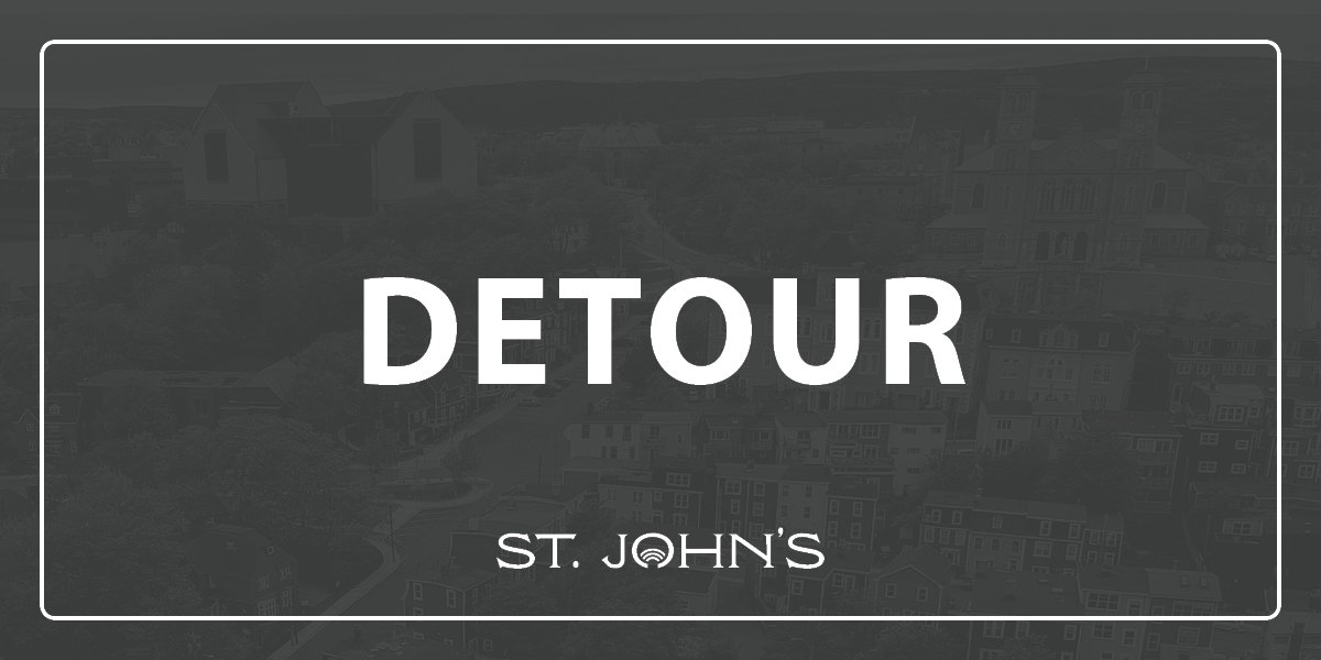 Grey background with text that says Detour