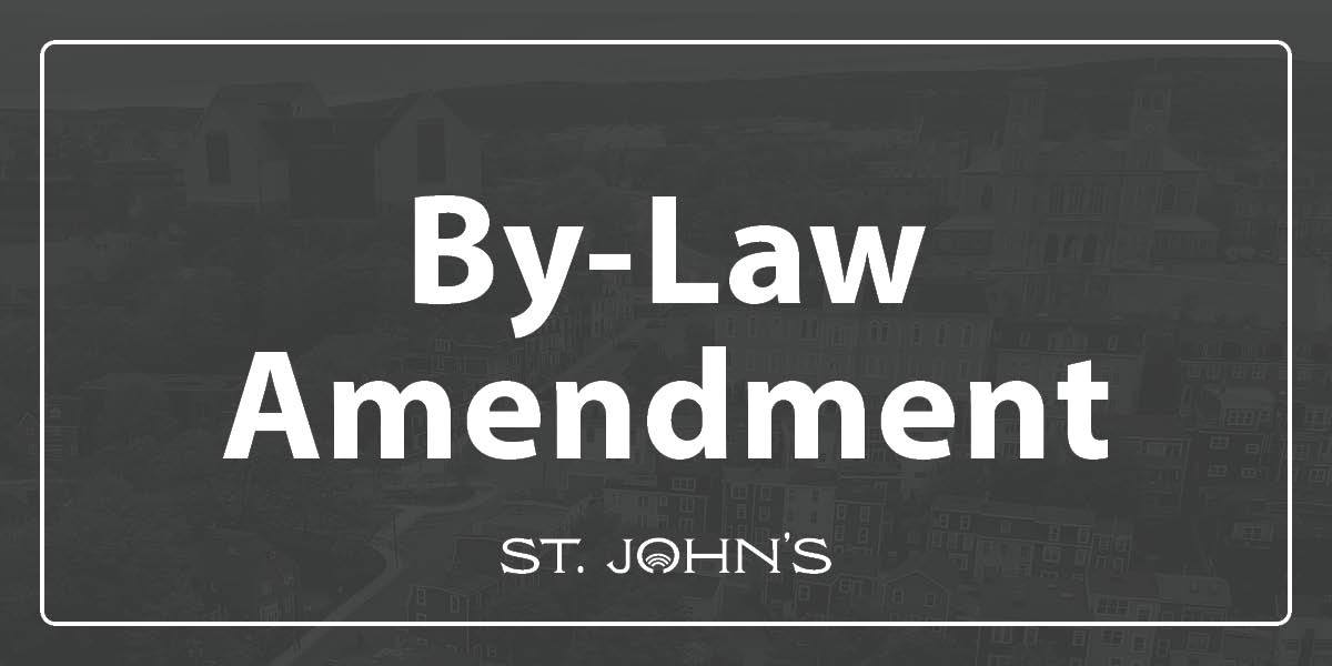 Grey background with text that says By-Law Amendment