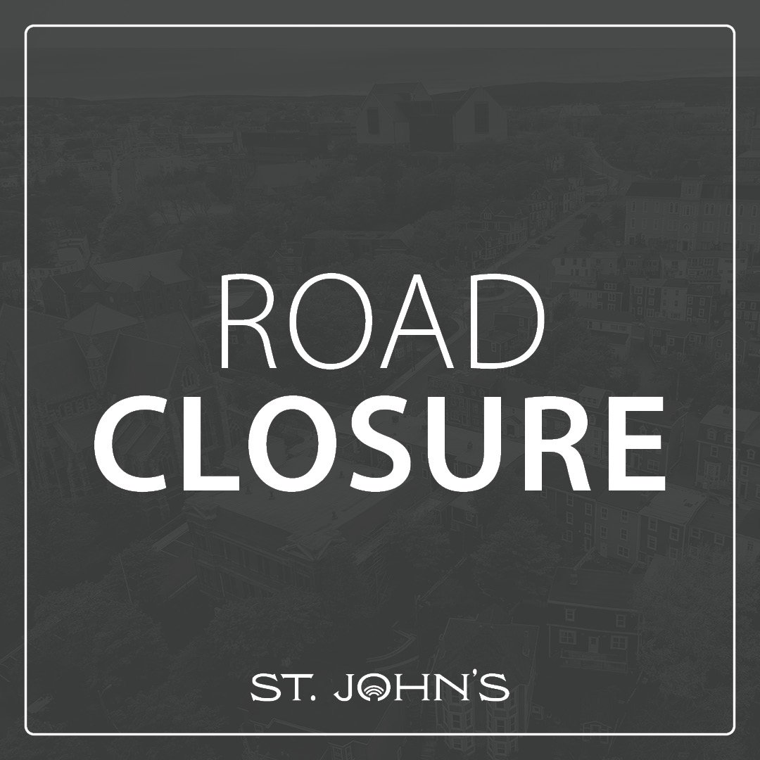 the text "road closure" on a dark grey background