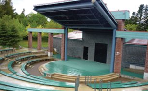 Outdoor theatre with seating