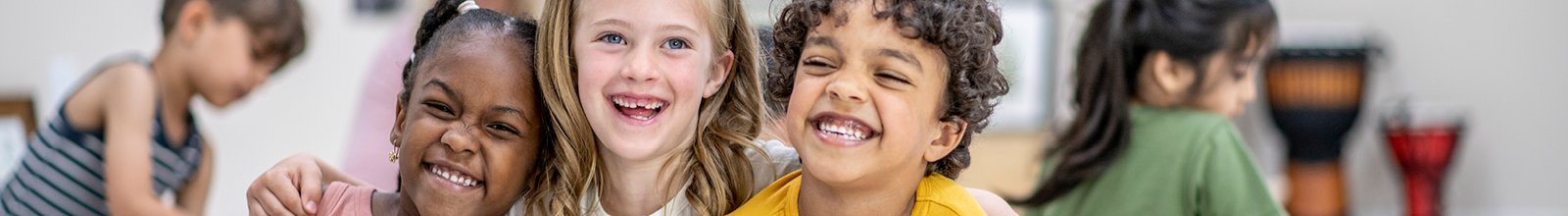 Group of kids smiling