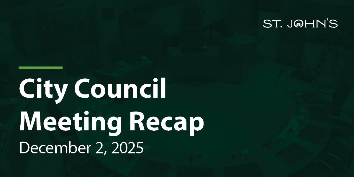 a dark green background with white text that says City Council Meeting Recap - December 2, 2025
