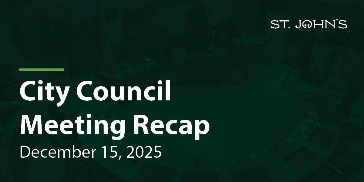 a dark green background with white text that says City Council Meeting Recap - December 15, 2025