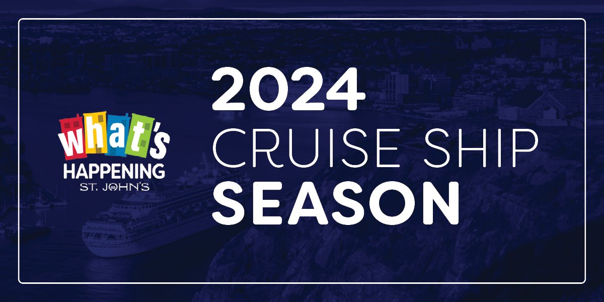 Navy background with text that says "2024 Cruise Ship Season"