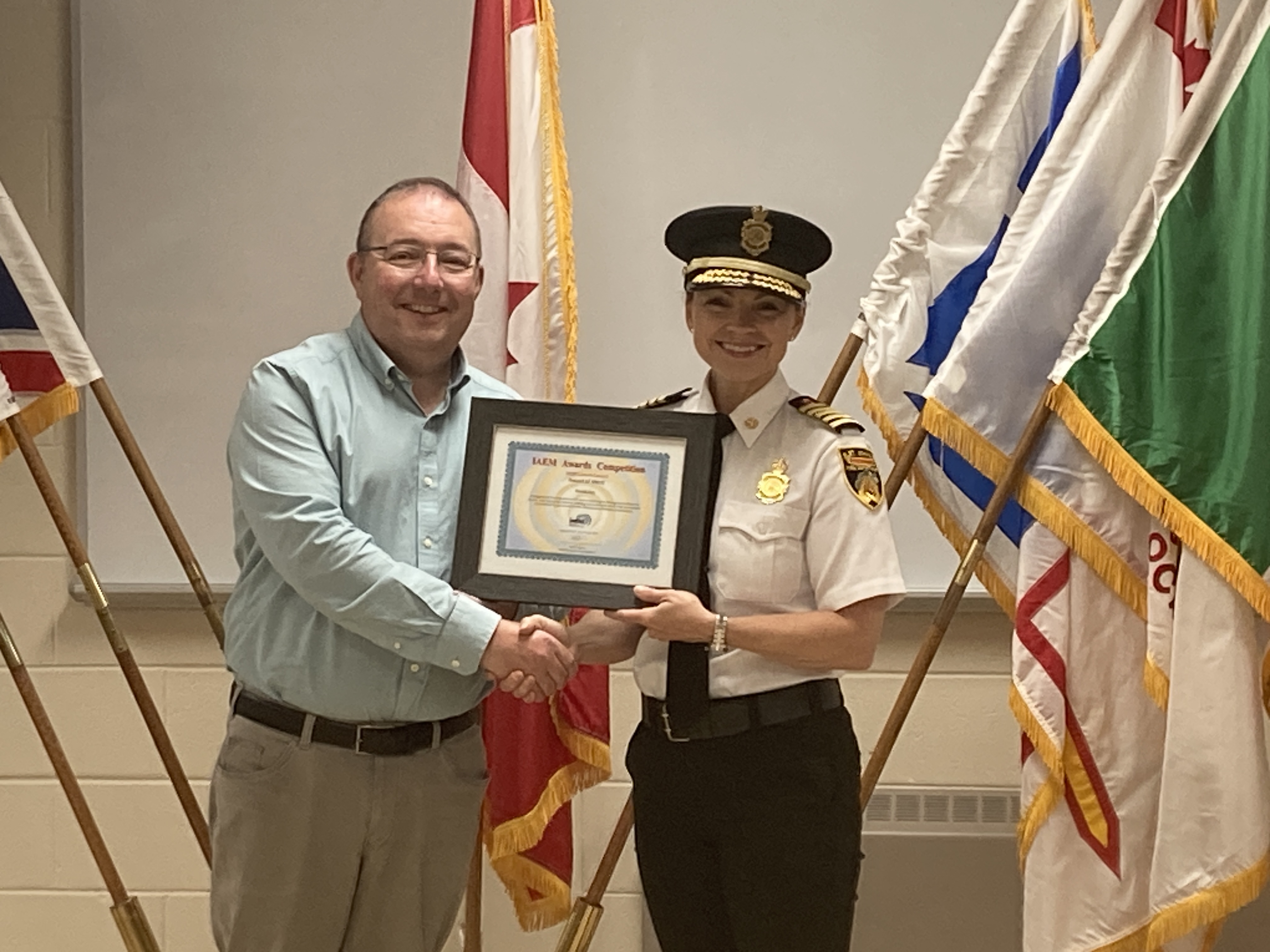 Daivd Day receiving his award