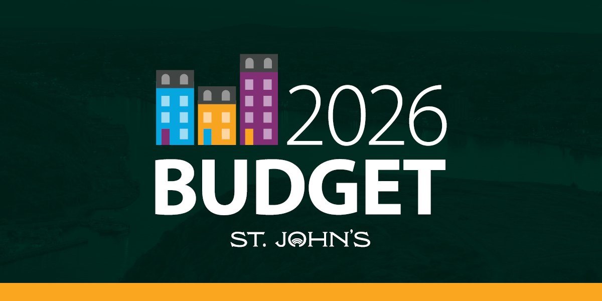 Animated image of row houses with text 