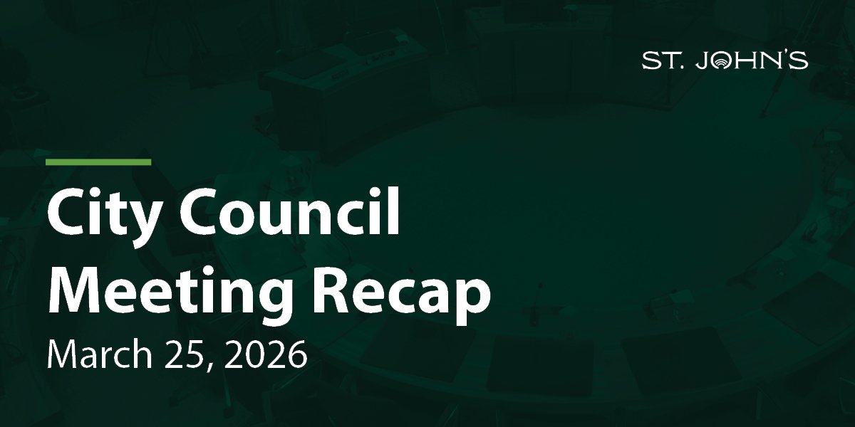 a dark green background with white text that says City Council Meeting Recap - March 25, 2026