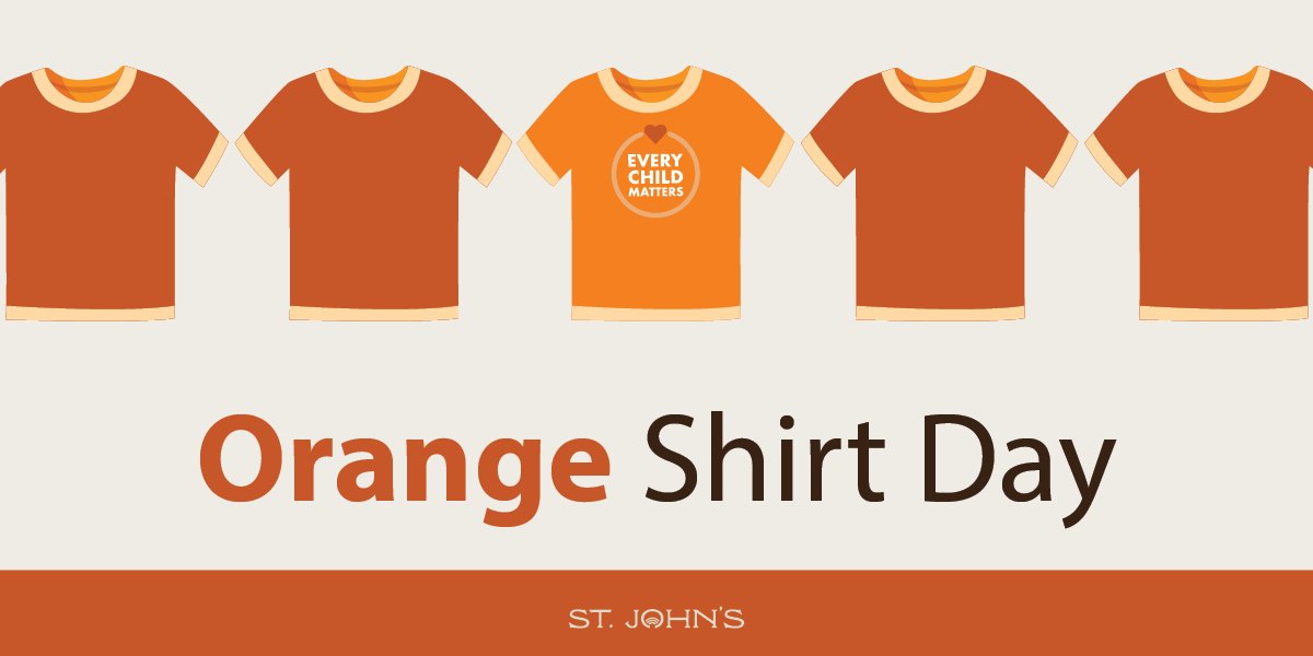 Animated images of orange shirts with text "Orange Shirt Day 2025"
