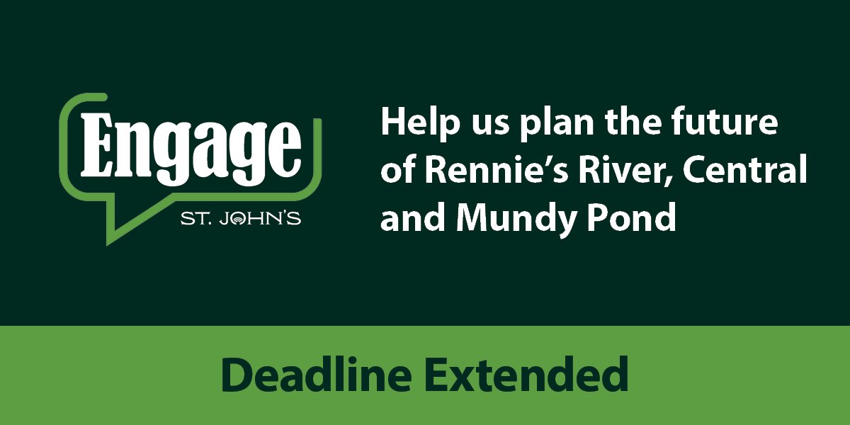 Graphic with an Engage St. John's logo. Text says 