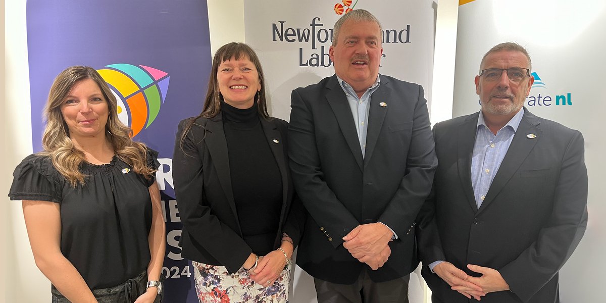 Councillor Jill Bruce, Deputy Mayor Sheilagh O'Leary, Councillor Sandy Hickman and Honourable Steve Crocker at the Year of the Arts funding announcement