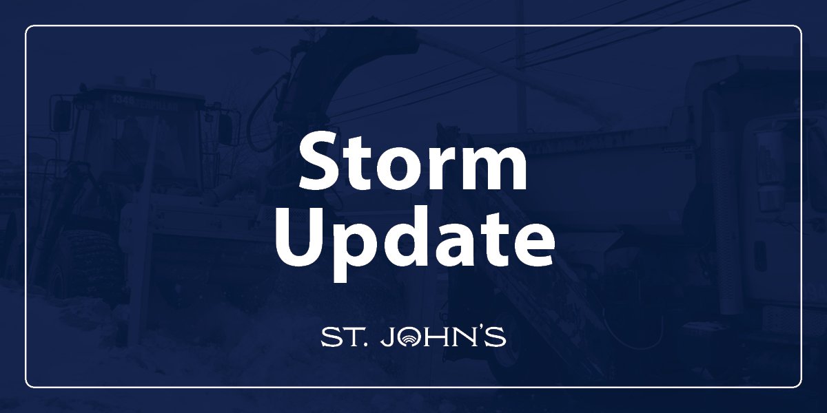 the text "storm update" on a dark blue background