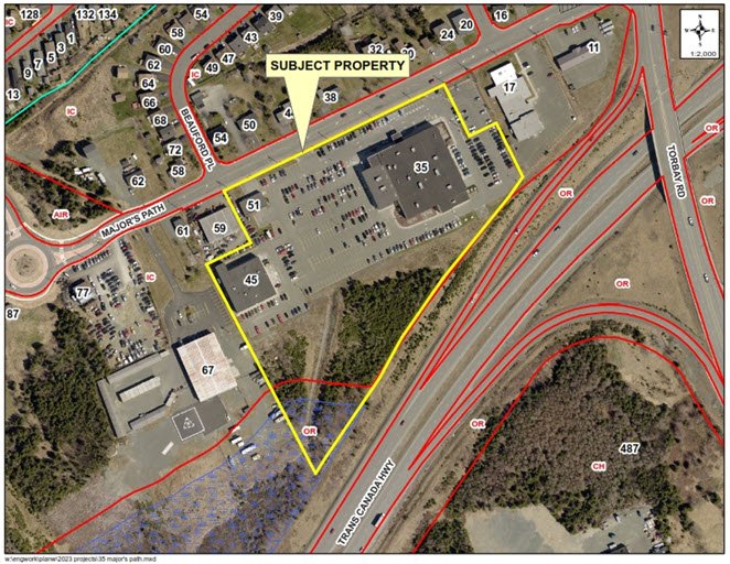 Aerial map of 35 Major's Path