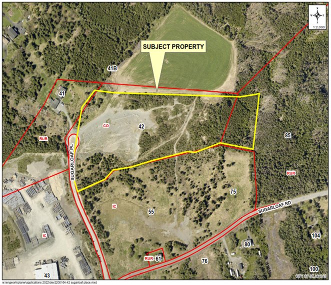 Aerial map of 42 Sugarloaf Place