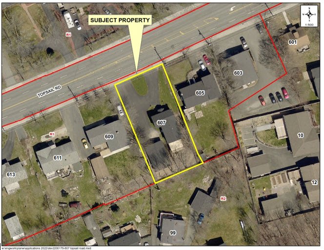 Aerial Map image of 607 Topsail Road