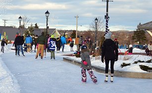 people skating at the Loop in Bannerman Park. 