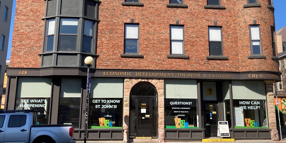 A brick building in St. John's