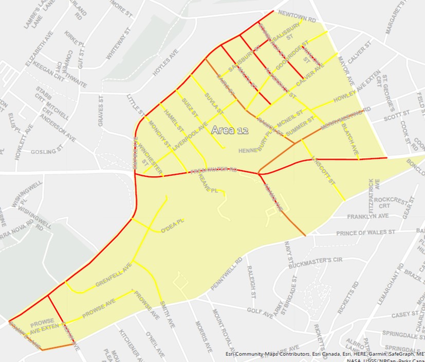 map of outlined area