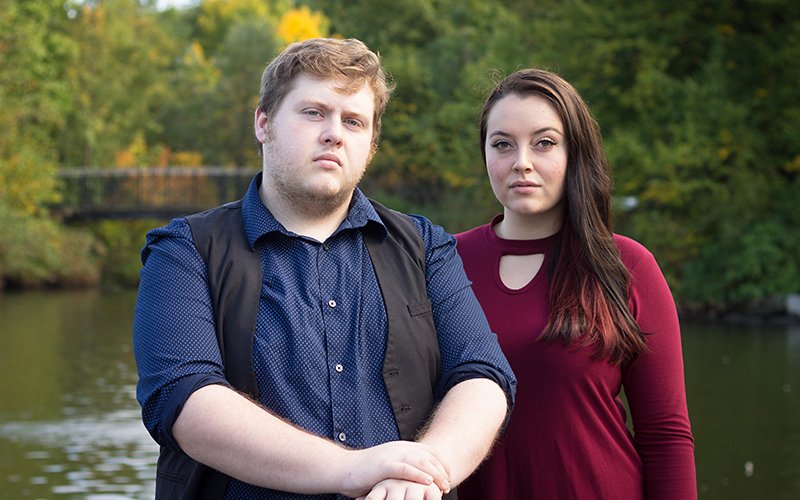 Photo of Male and female musical duo Quote the Raven