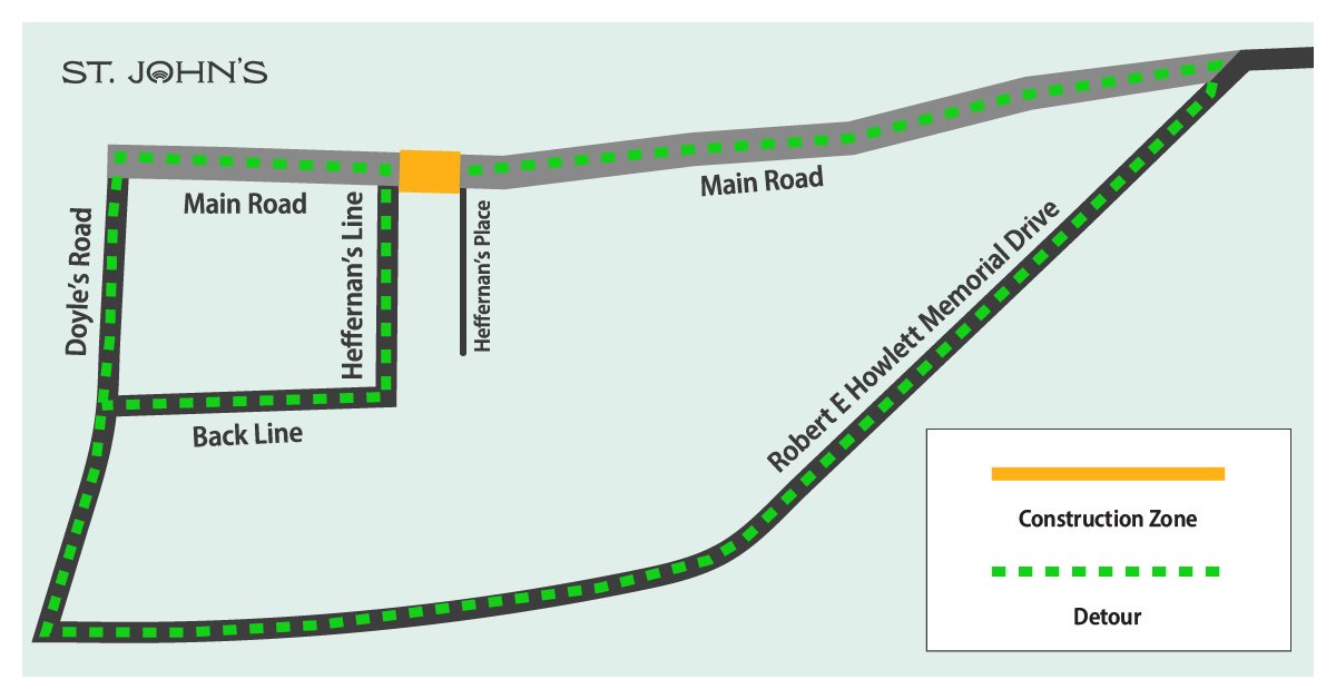 Detour map