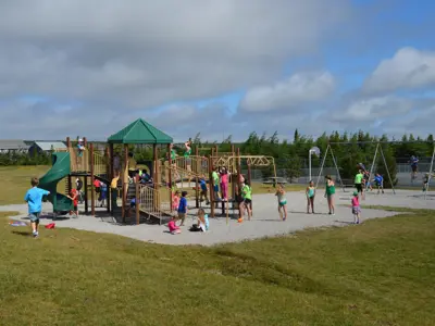 kids playing at the Southlands playground