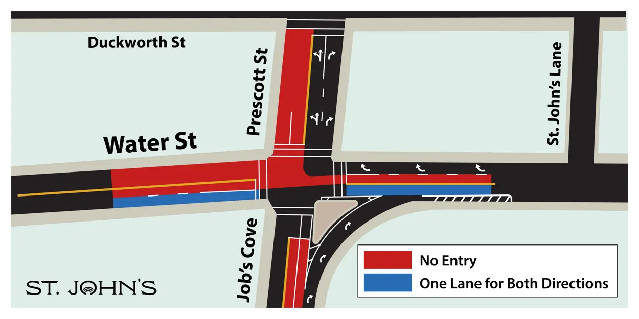 construction traffic impacts map