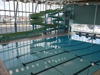 pool and waterslides at Paul Reynolds Community Centre
