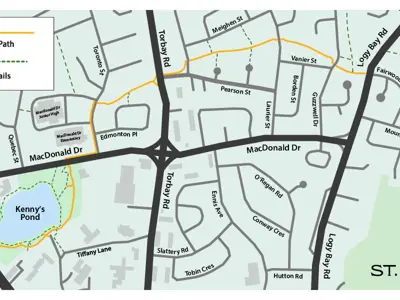 map of construction area