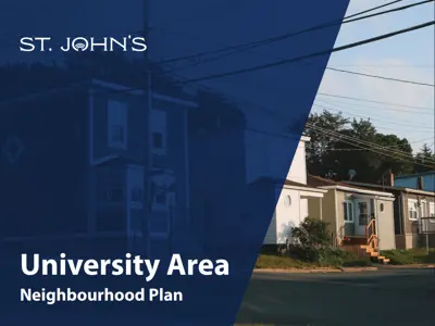 Cover of the University Area neighbourhood plan