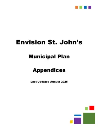 Cover of Municipal Plan Appendices
