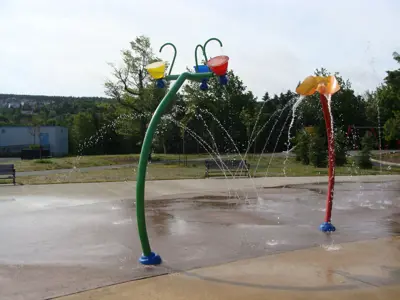 splash pad at Bowring Park