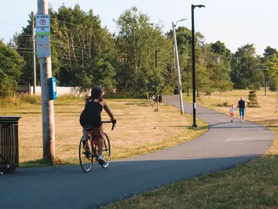 a bike travelling on Kelly's Brook Trail