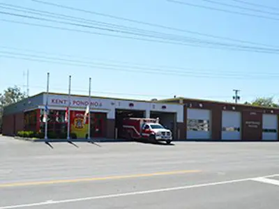 exterior shot of Kent's Pond Fire Station