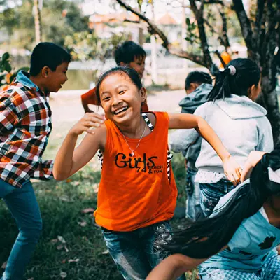 kids having fun at camp