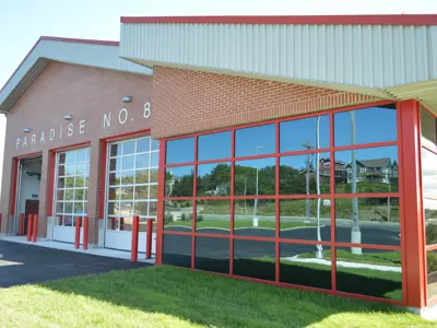 exterior of Paradise Fire Station