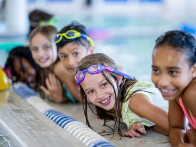 kids swimming