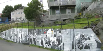 mural in The Battery