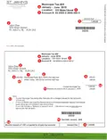 sample tax bill