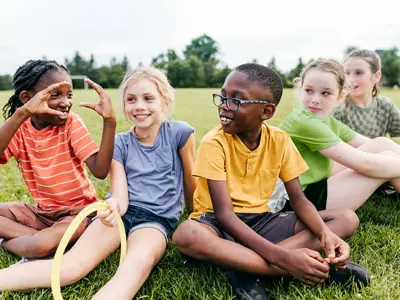 kids playing outside